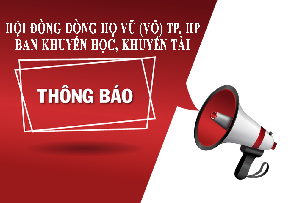  Thông báo về việc tặng bằng 