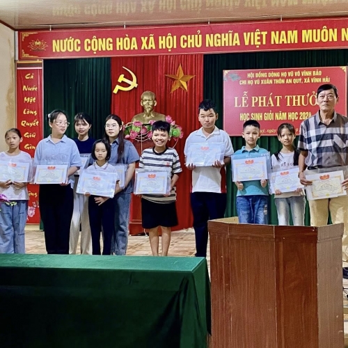 Dòng họ Vũ Xuân – An Quý, Cộng Hiền: Điểm sáng khuyến học – Lá cờ đầu hiếu học tại Vĩnh Bảo